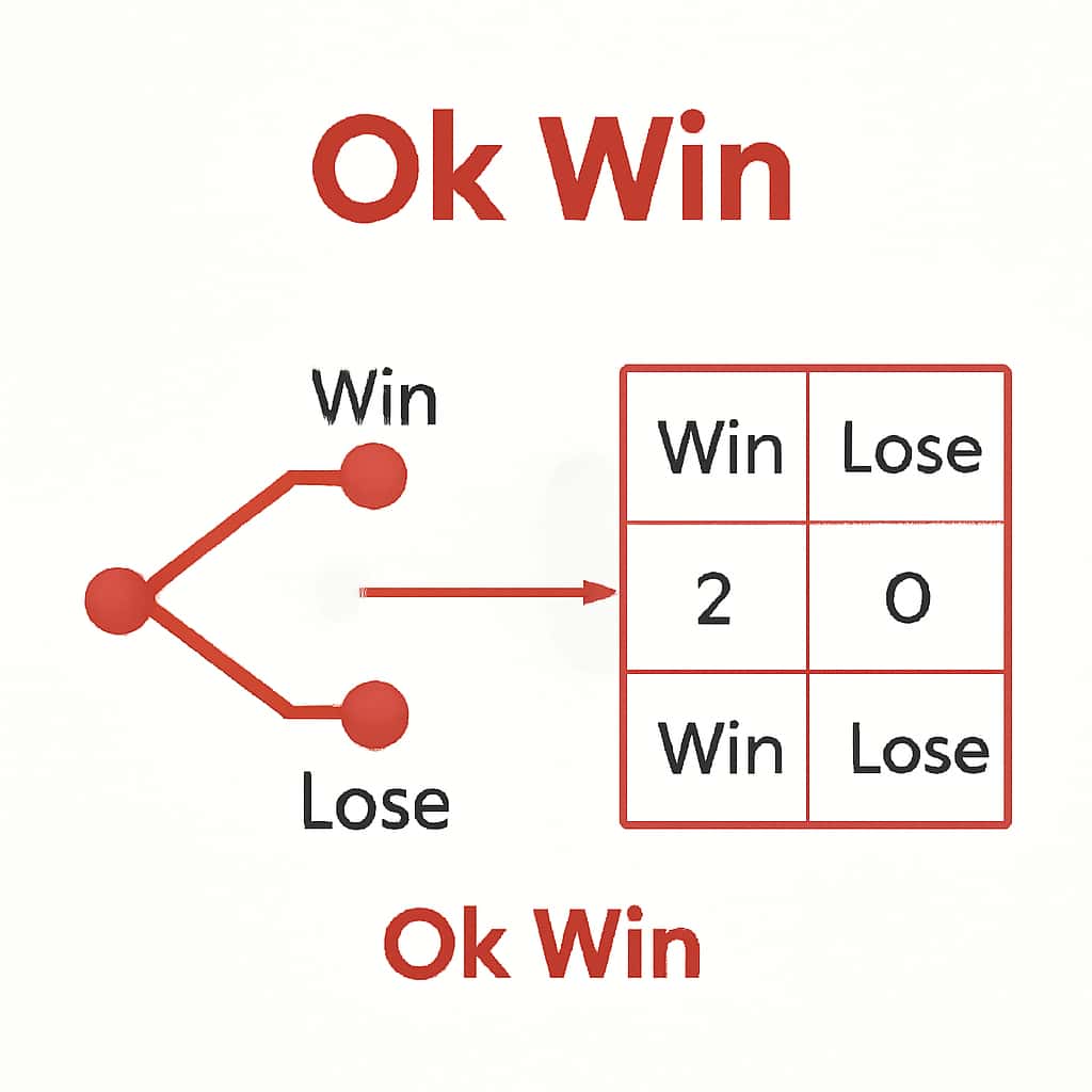 An educational diagram related to the Ok Win Analysis featuring the text 'Ok Win'.