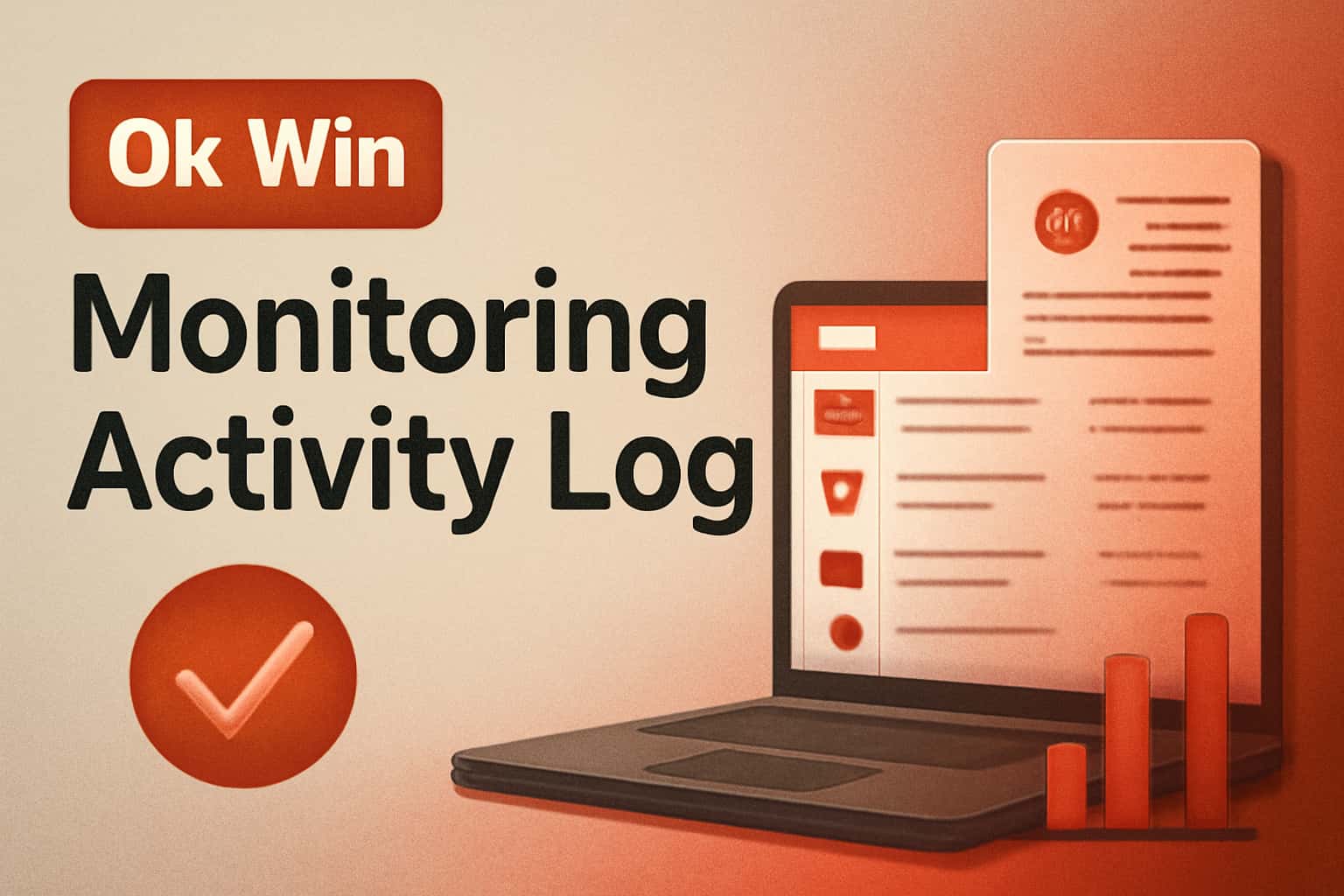 A high-tech monitoring interface for Ok Win activity log visualization.