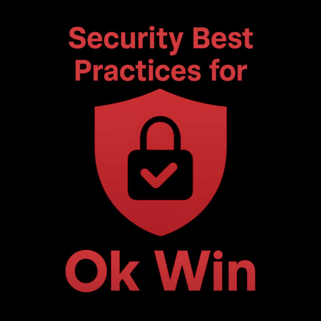 An icon depicting security practices associated with Ok Win.