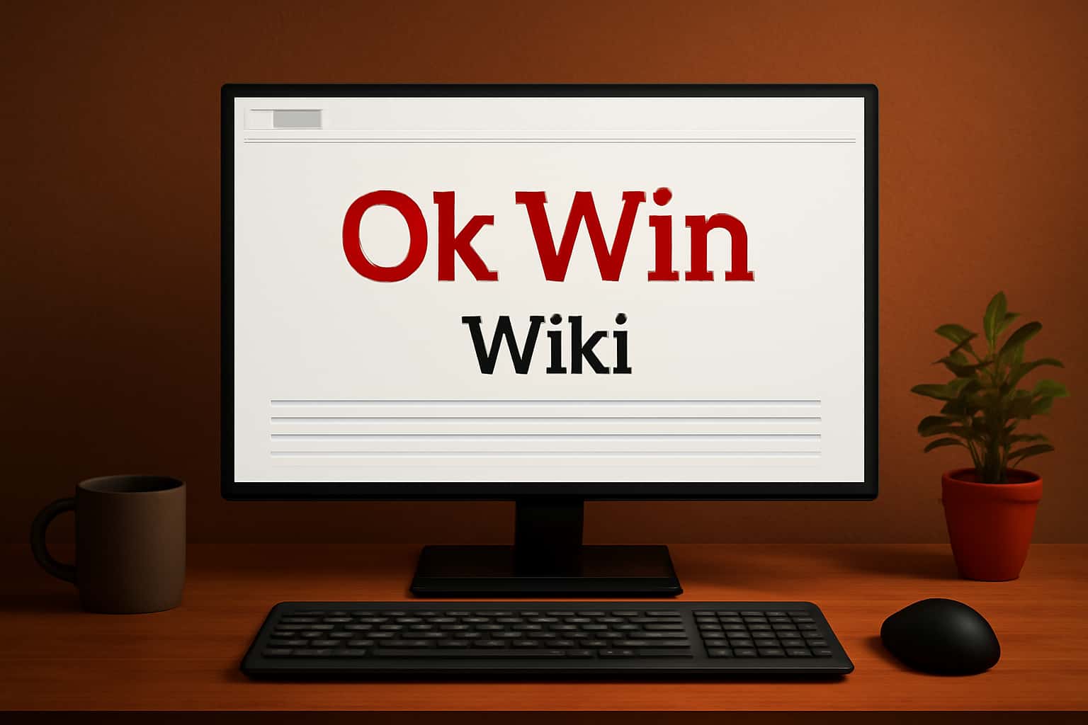 An informational representation of Ok Win Wiki with a clean design